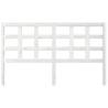 Stylish White Bed Headboard | Solid Pine Wood - 165.5x4x100 cm