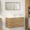  Bathroom Sink Cabinet Artisan Oak 80x38.5x48 cm Engineered Wood Colour artisan oak Size 80 x 38.5 x 48 cm Number of 1 Number of Pieces 