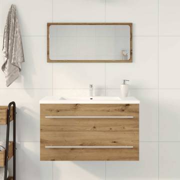 Artisan Oak Bathroom Sink Cabinet - 80x38.5x48 cm | HipoMarket