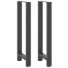 Coffee Table Legs Anthracite | Durable Steel | 50x(110-111) cm