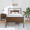 Brown Oak Bed Frame 90x190 cm - Durable & Stylish Sleep Solution