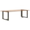 T-Shaped Dining Table Legs - 2 pcs Natural Steel | Hipomarket