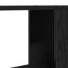 Stylish Black Oak Book Cabinet & Room Divider | 60x24x186 cm