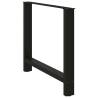 Coffee Table Legs Black - Durable Steel - 90x(72-73) cm (2 pcs)