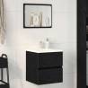 Elegant Black Oak Bathroom Sink Cabinet - 41x38.5x45 cm