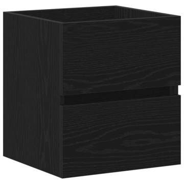 Elegant Black Oak Bathroom Sink Cabinet - 41x38.5x45 cm