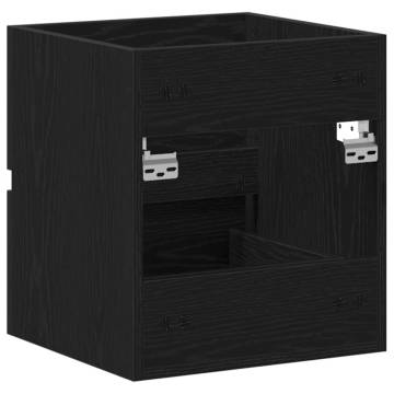 Elegant Black Oak Bathroom Sink Cabinet - 41x38.5x45 cm