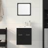  2 Piece Bathroom Furniture Set Black Oak Engineered Wood Colour black oak Number of 1 Number of Pieces 