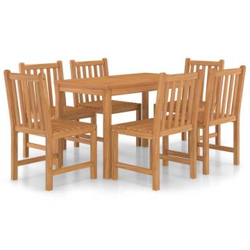 7 Piece Garden Dining Set - Solid Teak Wood | HipoMarket