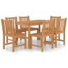 7 Piece Garden Dining Set - Solid Teak Wood | HipoMarket