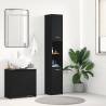 Black Oak Bathroom Cabinet 30x30x183.5 cm | HiPoMarket UK