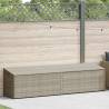 Garden Storage Box Light Grey 220x50x58 cm - Durable & Stylish