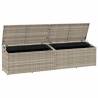 Garden Storage Box Light Grey 220x50x58 cm - Durable & Stylish