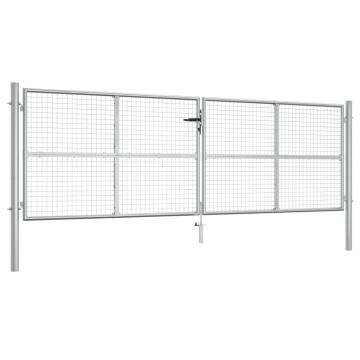 Galvanised Steel Garden Gate 415x175 cm - Durable & Stylish