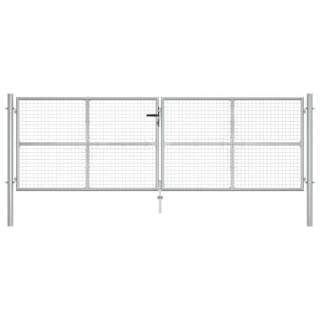 Galvanised Steel Garden Gate 415x175 cm - Durable & Stylish