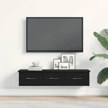 Wall Cabinet Black Oak - Stylish & Practical Storage Solution