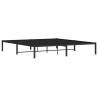 Black Metal Bed Frame 180x200cm - Elegant and Sturdy Design