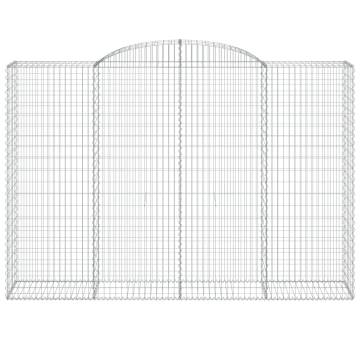 Arched Gabion Baskets 13 pcs - Durable Garden Barriers