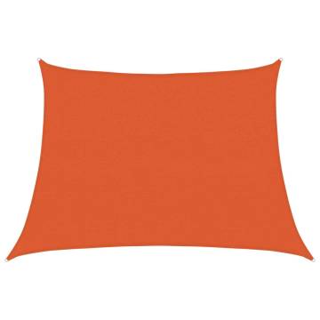 Trapezium Orange Sunshade Sail 160 gm² | Outdoor Shade 45x3 m