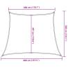 Sunshade Sail 160 gm² Trapezium Light Grey 34x3 m HDPE