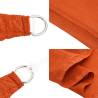 Sunshade Sail 160 gm² Square Orange 4.5x4.5 m HDPE