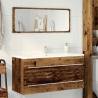  Bathroom Sink Cabinet Old Wood 100x38.5x48 cm Engineered Wood Colour old wood Size 100 x 38.5 x 48 cm Number of 1 Number of Pieces 