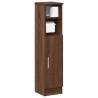 Stylish Brown Oak Bathroom Cabinet with Roll Holder | HipoMarket