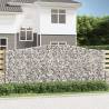  Arched Gabion Baskets 15 pcs 400x30x160180 cm Galvanised Iron Size 400 x 30 x 160/180 cm Quantity in Package 15 