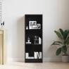 Stylish Black Oak Bookcase - Durable Engineered Wood Storage