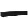 Monitor Stand with Drawers - Black Oak, 100x27x15cm