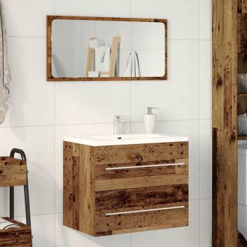 Bathroom Sink Cabinet Old Wood - Stylish & Durable 60x38.5 cm