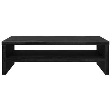 Monitor Stand Black Oak - Organize Your Desk | HiPO Market