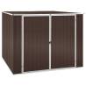 Garden Shed Brown 195x198 cm - Durable Galvanised Steel