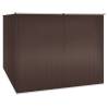 Garden Shed Brown 195x198 cm - Durable Galvanised Steel