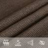 Sunshade Sail 6x6m Brown HDPE - Ultimate UV Protection