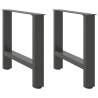  Coffee Table Legs Anthracite 2 pcs 60x(42-43) cm Steel Colour anthracite Size 60 x (42-43) cm Quantity in Package 2 Number of 1 