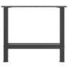 Coffee Table Legs Anthracite - 60x(42-43) cm Steel - 2 pcs