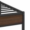 Brown Oak Bed Frame 100x190 cm - Stylish & Durable Design