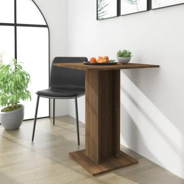 Bistro Table Brown Oak 60x60x75 cm - Stylish & Versatile