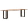 T-Shaped Dining Table Legs | Natural Steel | 50x35x72-73 cm