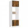 Lyon Microwave Cabinet in Smoked Oak - 60x57x207 cm