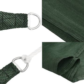 Sunshade Sail 160 gm² Dark Green 2x3.5 m | HDPE Shelter