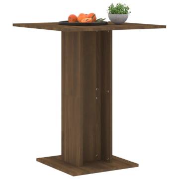 Bistro Table Brown Oak 60x60x75 cm - Stylish & Versatile