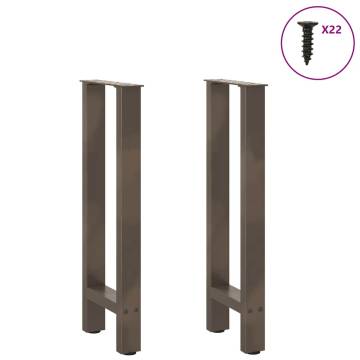 Coffee Table Legs Natural Steel, 2 pcs - Modern Design