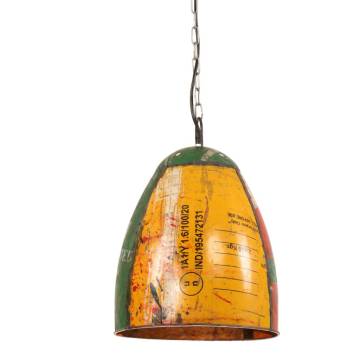 Industrial Hanging Lamp 25W - Multicolour Round E27 32cm