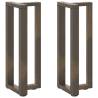 T-Shaped Console Table Legs - Natural Steel - 2 pcs | HipoMarket