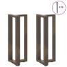 T-Shaped Console Table Legs - Natural Steel - 2 pcs | HipoMarket