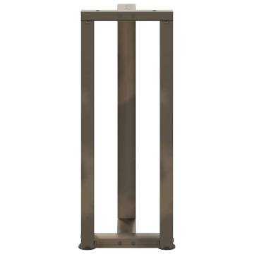 T-Shaped Console Table Legs - Natural Steel - 2 pcs | HipoMarket