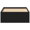 Bed Frame without Mattress Black Oak 90x200 cm | Hipomarket UK