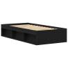 Bed Frame without Mattress Black Oak 90x200 cm | Hipomarket UK